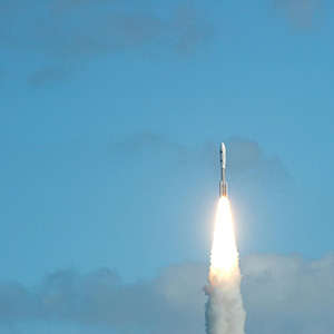 Atlas V rocket carrying the New Horizons spacecraft.